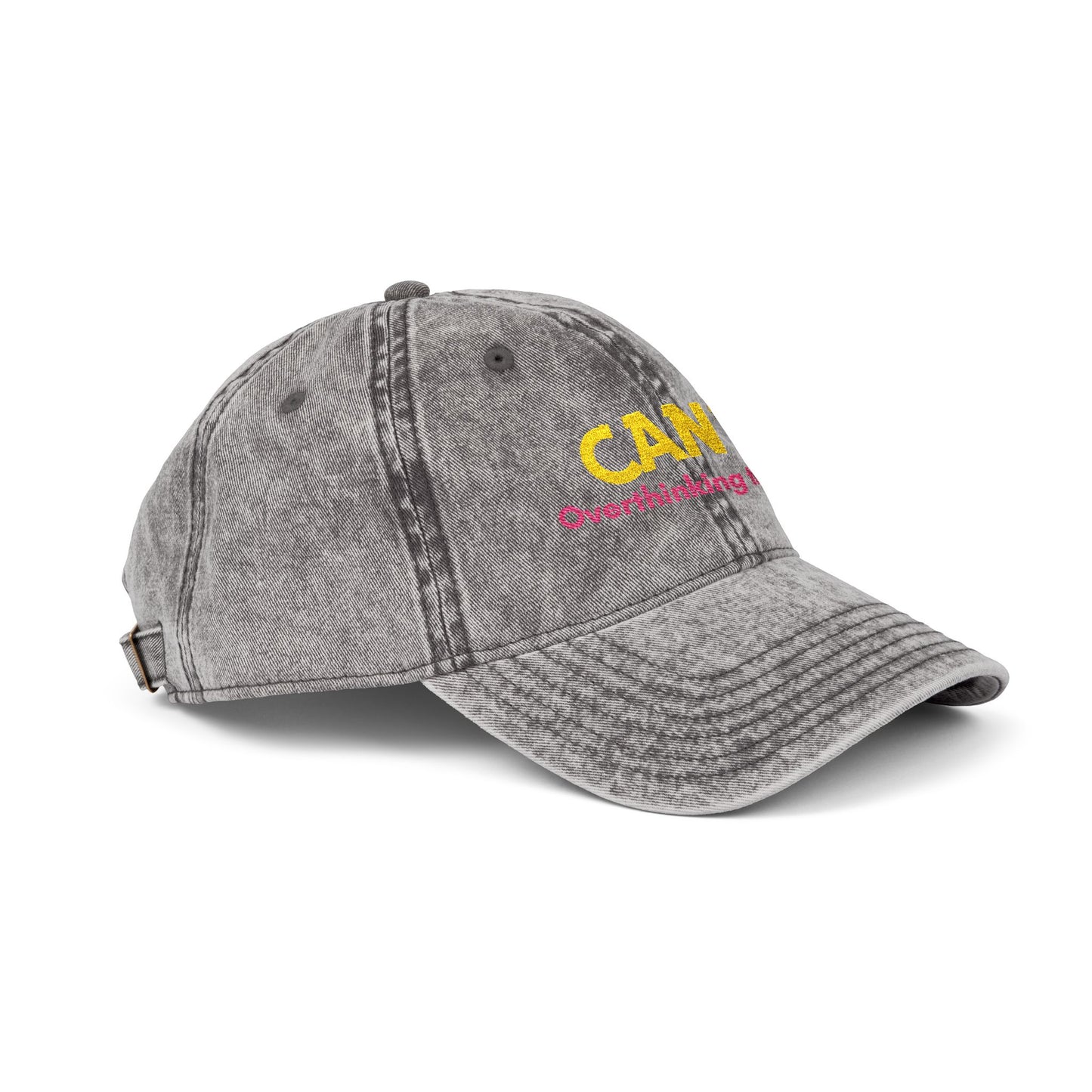 Can't. Overthinking things. - Vintage Cap (Embroidery)