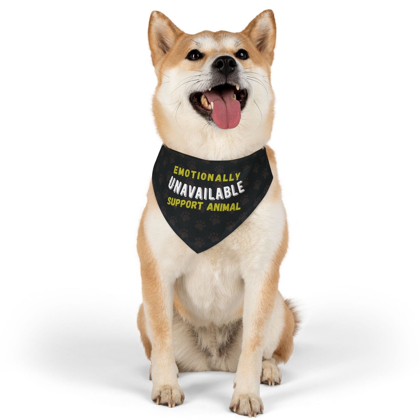 Emotionally Unavailable Support Animal - Pet Bandana